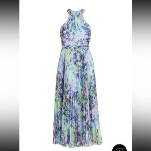 Monique Lhuillier Purple Garden Dress